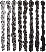 Vista 14 de Hilo de seda 100% natural, hilo de bordado hecho a mano hilo de seda 8 colores 360.9 ft cada uno (61)