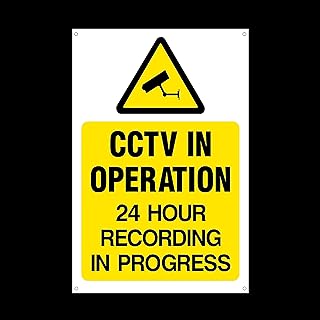 CCTV in operation 24hr recording Plastic Sign...,
