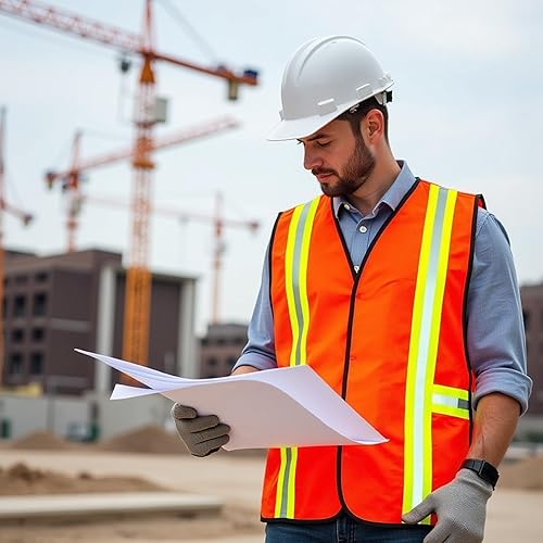 Miniatura 12 de G & F Products Chaleco de seguridad reflectante de alta visibilidad con bolsillos multifunción ANSI Clase 2