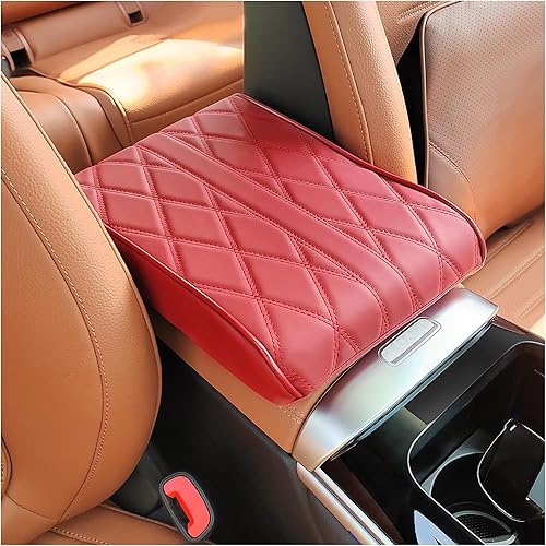 Funda para consola central de automóvil, funda de cuero de espuma viscoelástica para reposabrazos, suave y agradable al tacto, cojín para