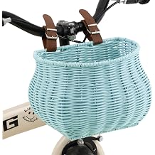 GRANNY SAYS Kids Bike Basket, Front Bicycle Bike Baskets for Kids, Small Wicker Bike Basket for Boys and Girls, Small Wicker Basket for Bike, 1-Pack