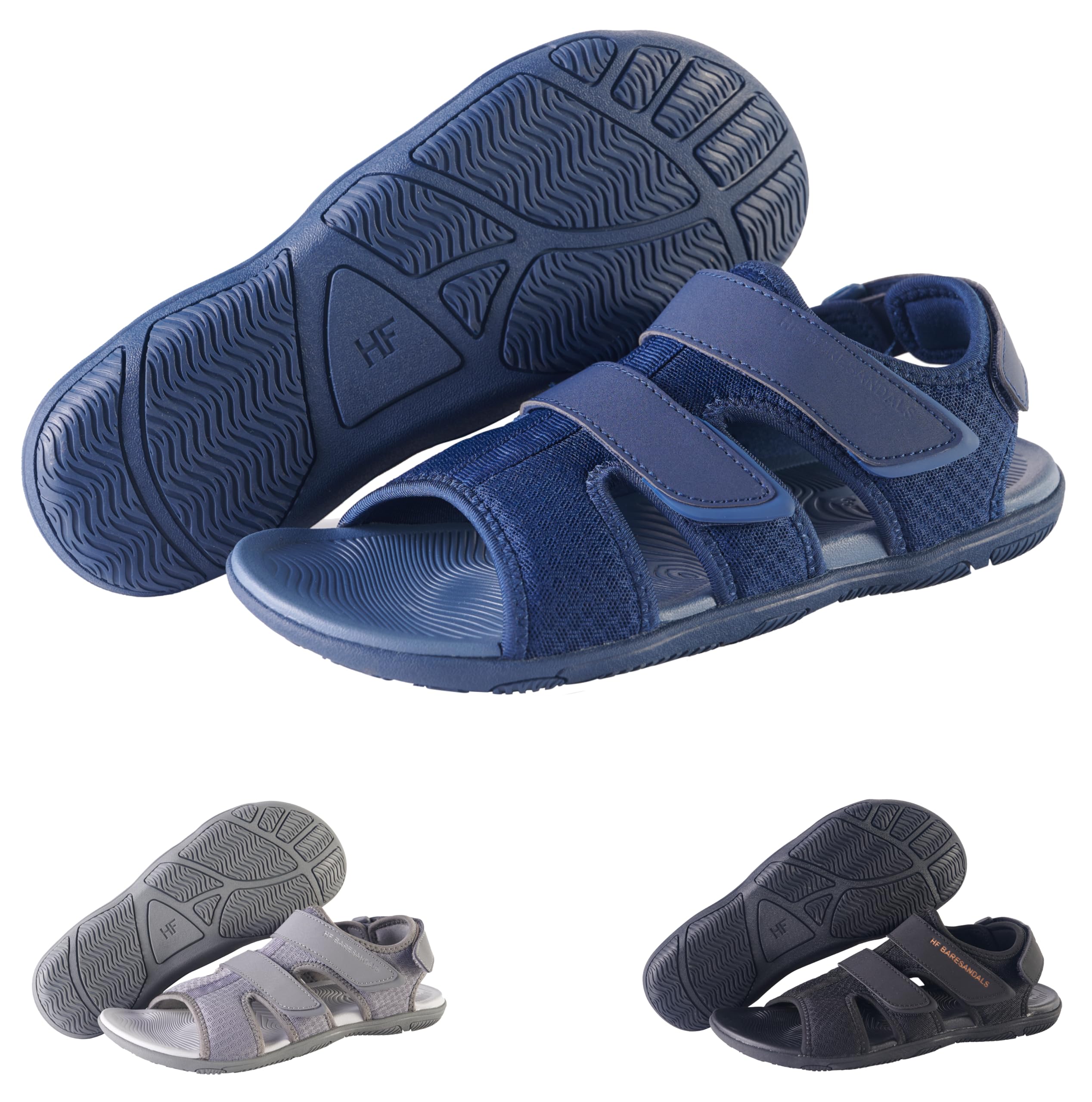 Hike Footwear HF Baresandals IV – Barefoot Walking Sandals for Men & Women, Adjustable Fit, Zero-Drop Shoes With Minimalist Sole, Comfortable