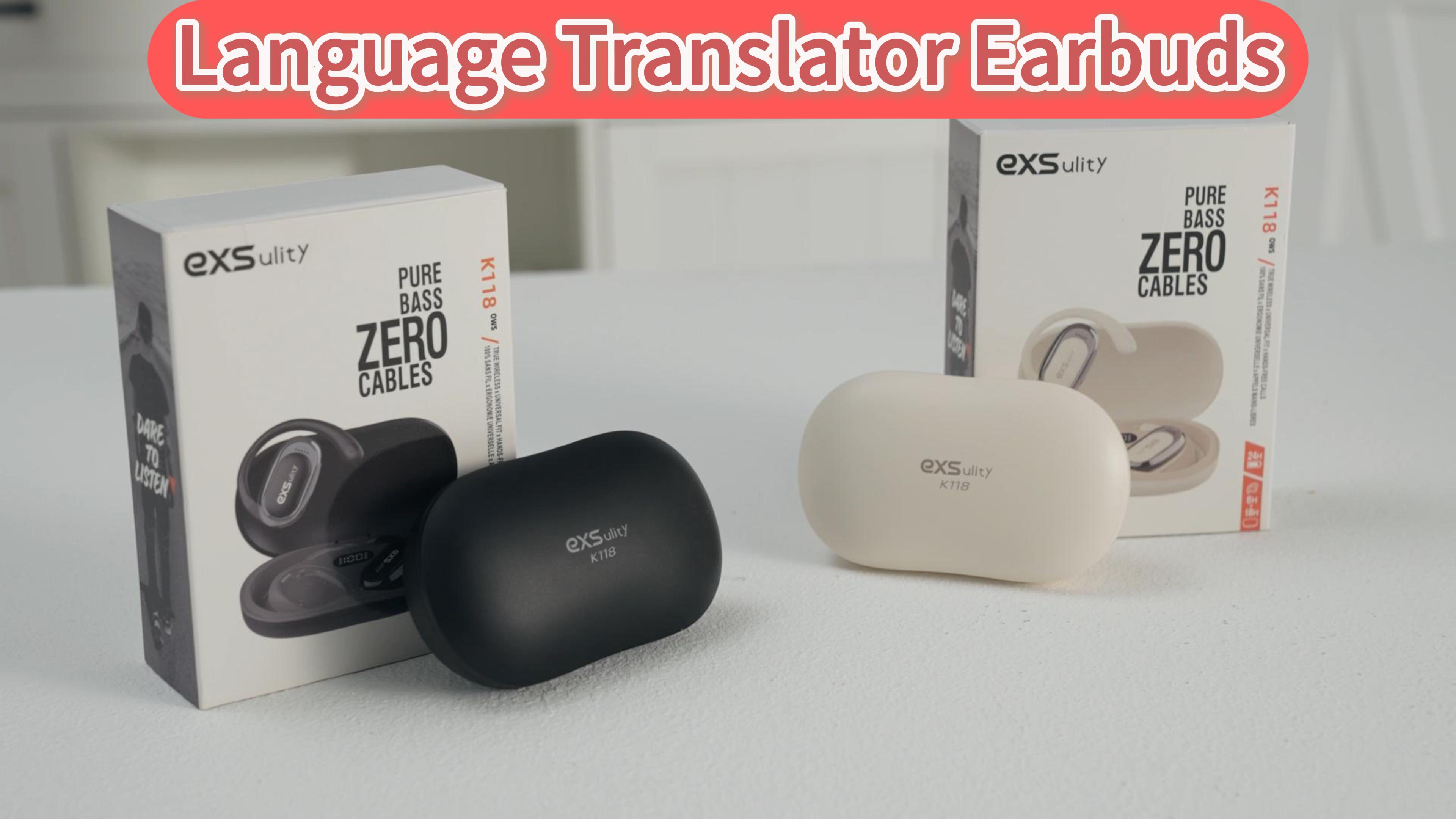 AI Ecouteur Traducteur Instantané, 3 En 1 Traducteur