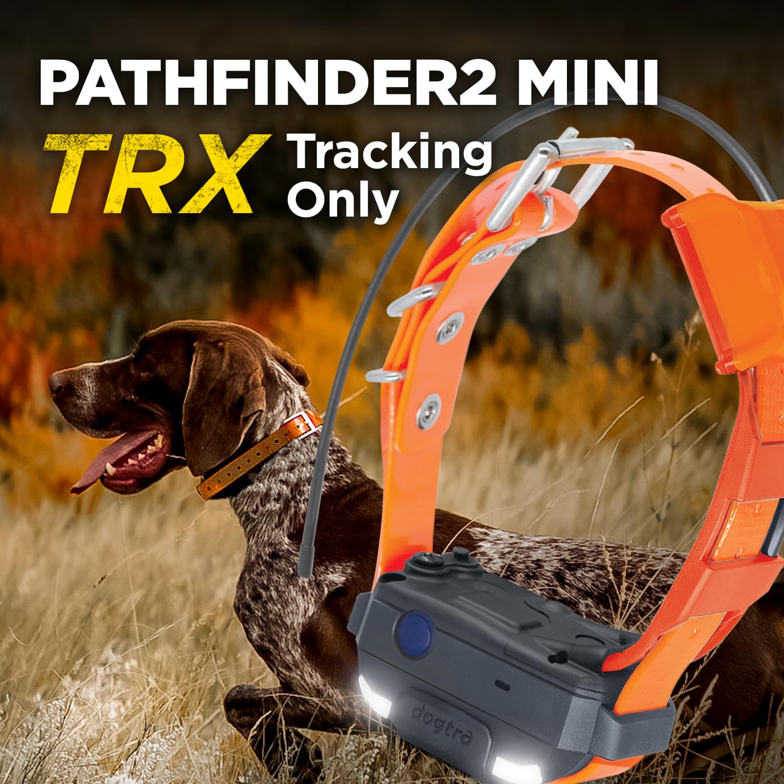 Dogtra Pathfinder 2 Mini TRX Additional Receiver Dog GPS Tracker LED Light Orange Collar SmartWatch Compatible Rechargeable Waterproof Free Offline Maps No Monthly Fee Smartphone Required - image 4