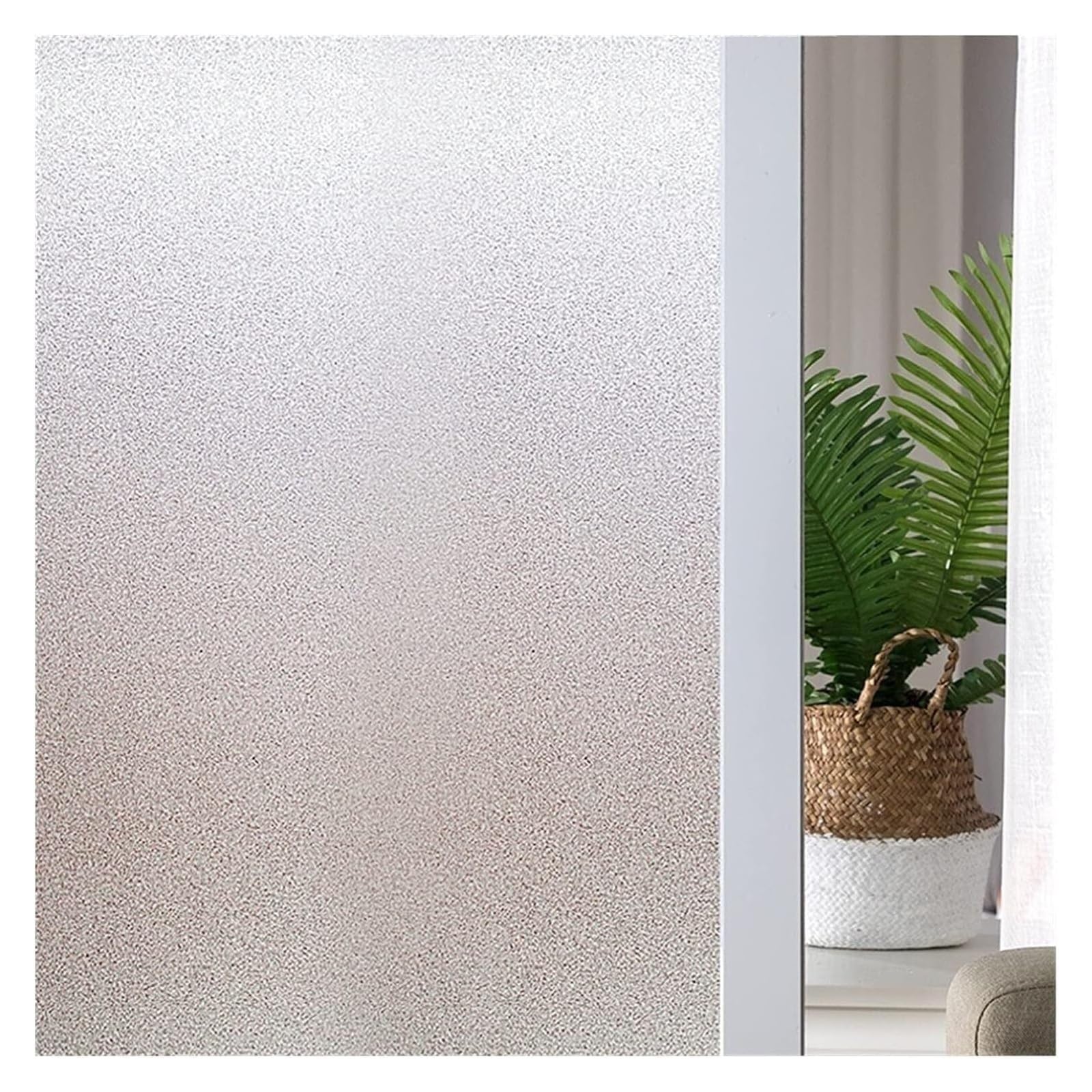 Window Privacy Film,Window Film Privacy Glass Window Film, Frosted Glass Sticker Window Film Opaque Privacy Protection(W 50cm x H 200cm)
