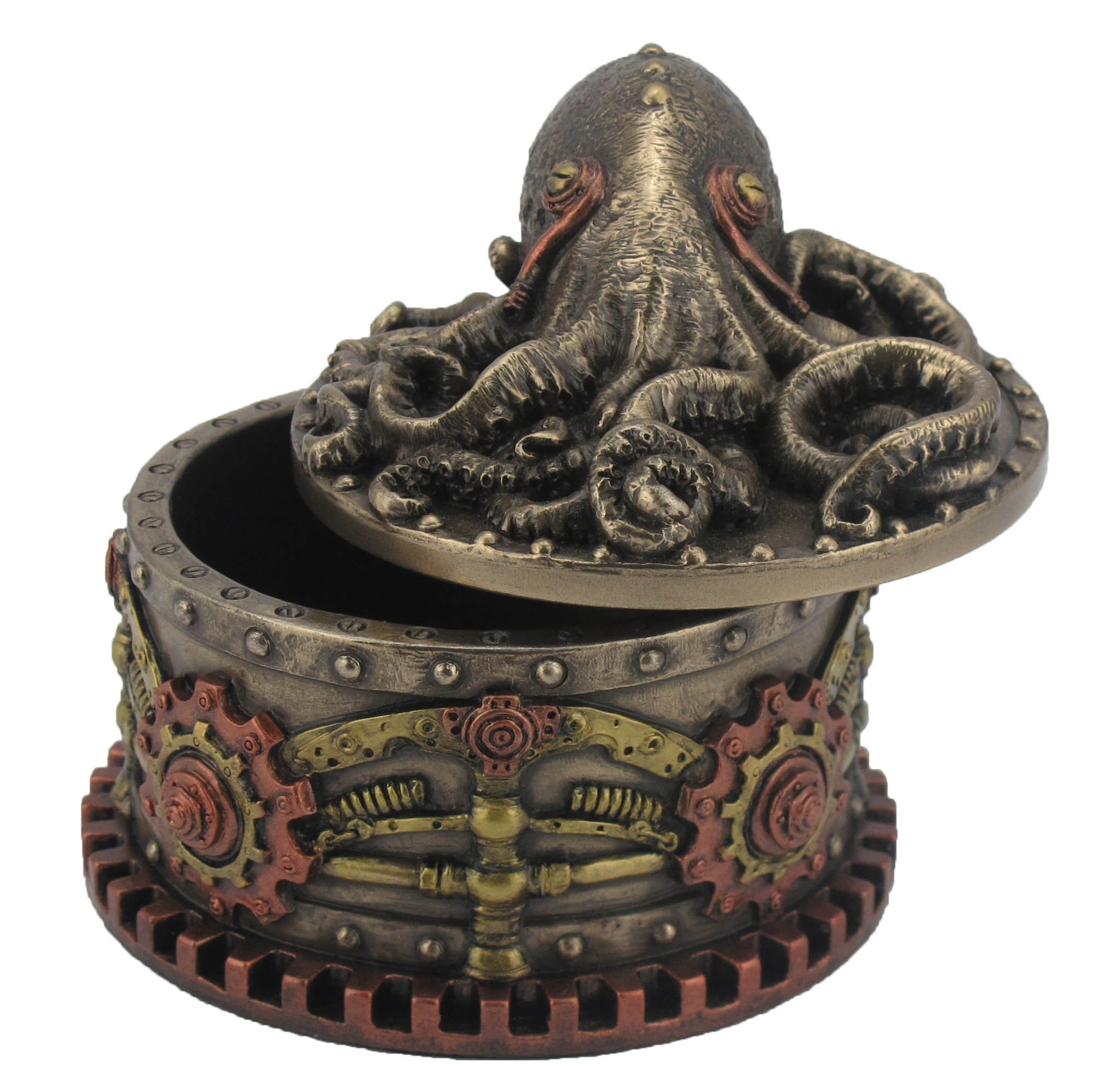 Amazon.com: Veronese Design Steampunk Octopus Trinket Box - Bronze