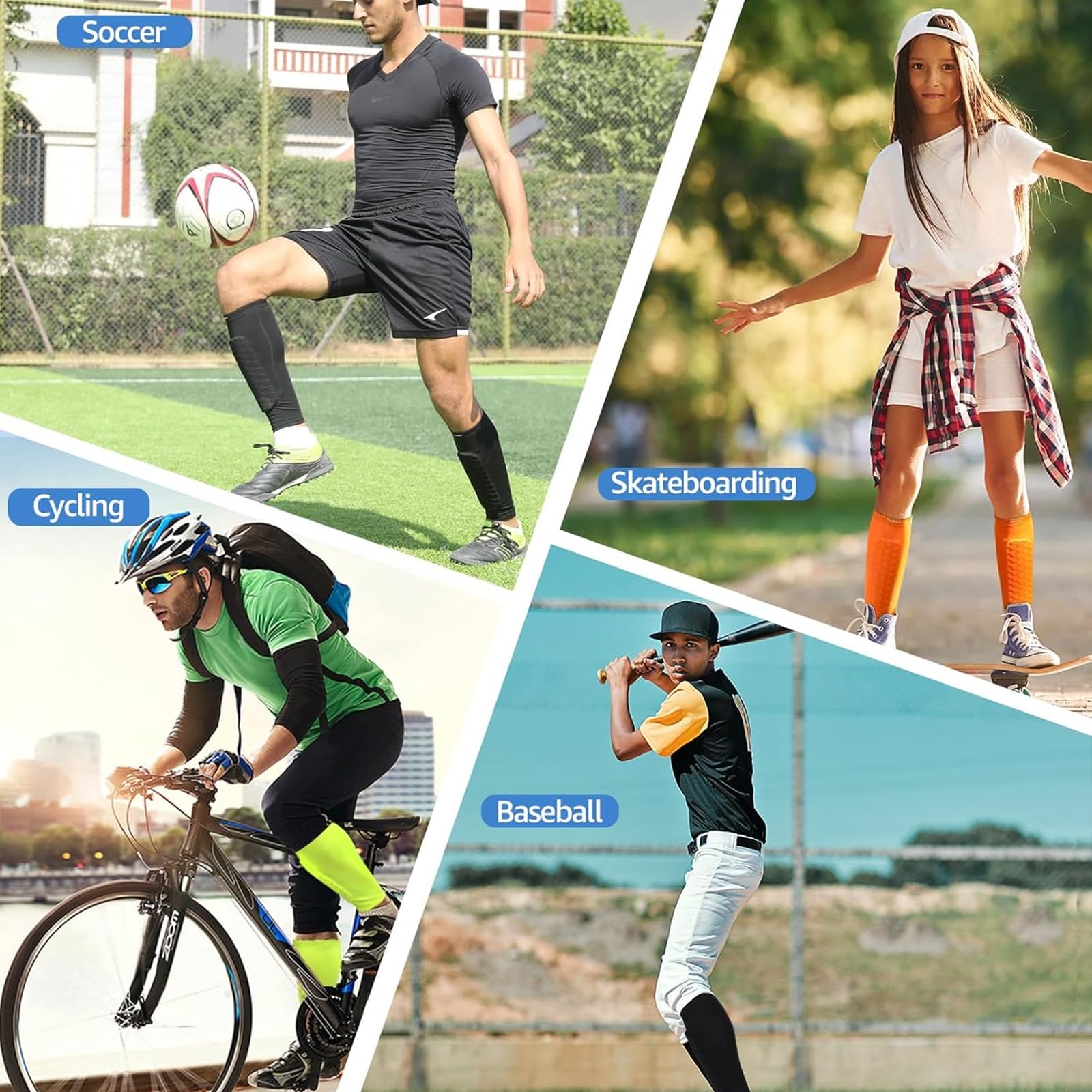 Shin Defender Shin Pads, Shin Defenders, Shin Pad Sleeves, Shin Defender, Mens Shin Pads Football, Shin Pad Sleeves, Shin Pad Socks, Shin Pads Mens, Mens Shin Pads, for Men, Women and Youth - Image 4