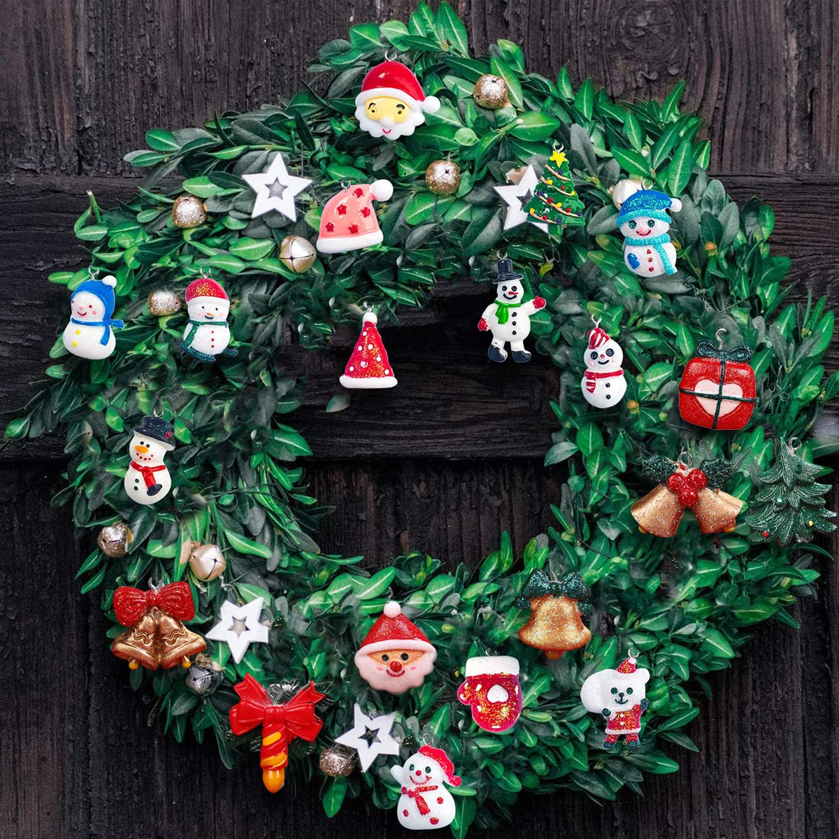 Mini Ornements De Noël 39 Pièces - Décoration En Résine Pour