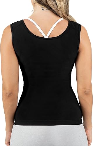 Miniatura 4 de Kewlioo Chaleco de polímero para mujer con cremallera que atrapa el calor y mejora el sudor, cómodo traje de sauna, camisa, chaqueta chaleco para