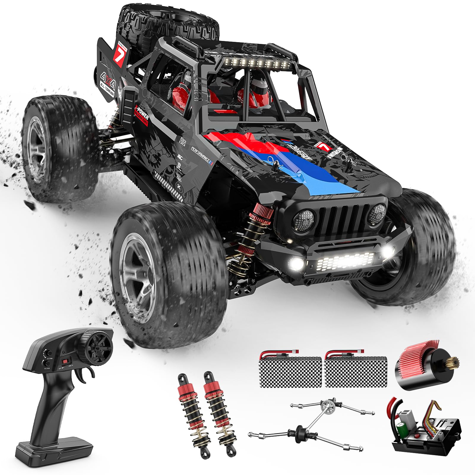 DEERC 1/10スケールオフロードカー Amazon.co.jp: DEERC ラジコン オフロード ラジコンカー 大人