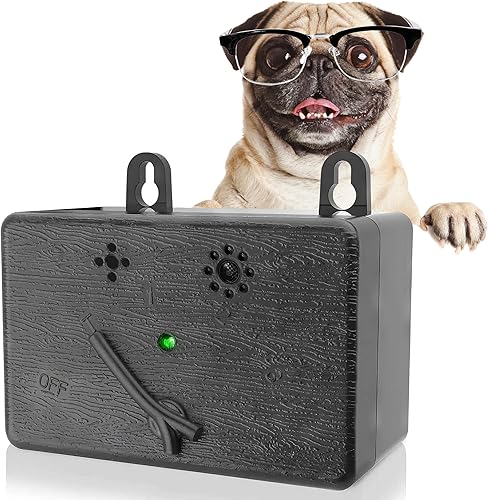 BELMAKS Dispositivo ultrasónico de control de ladridos para perros, dispositivos ultrasónicos de 50 pies para detener los ladridos de perro con 3