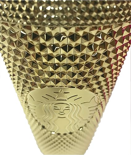 Miniatura 3 de Starbucks Vaso dorado con tachuelas 2022 para otoño e invierno 24 onzas - Venti