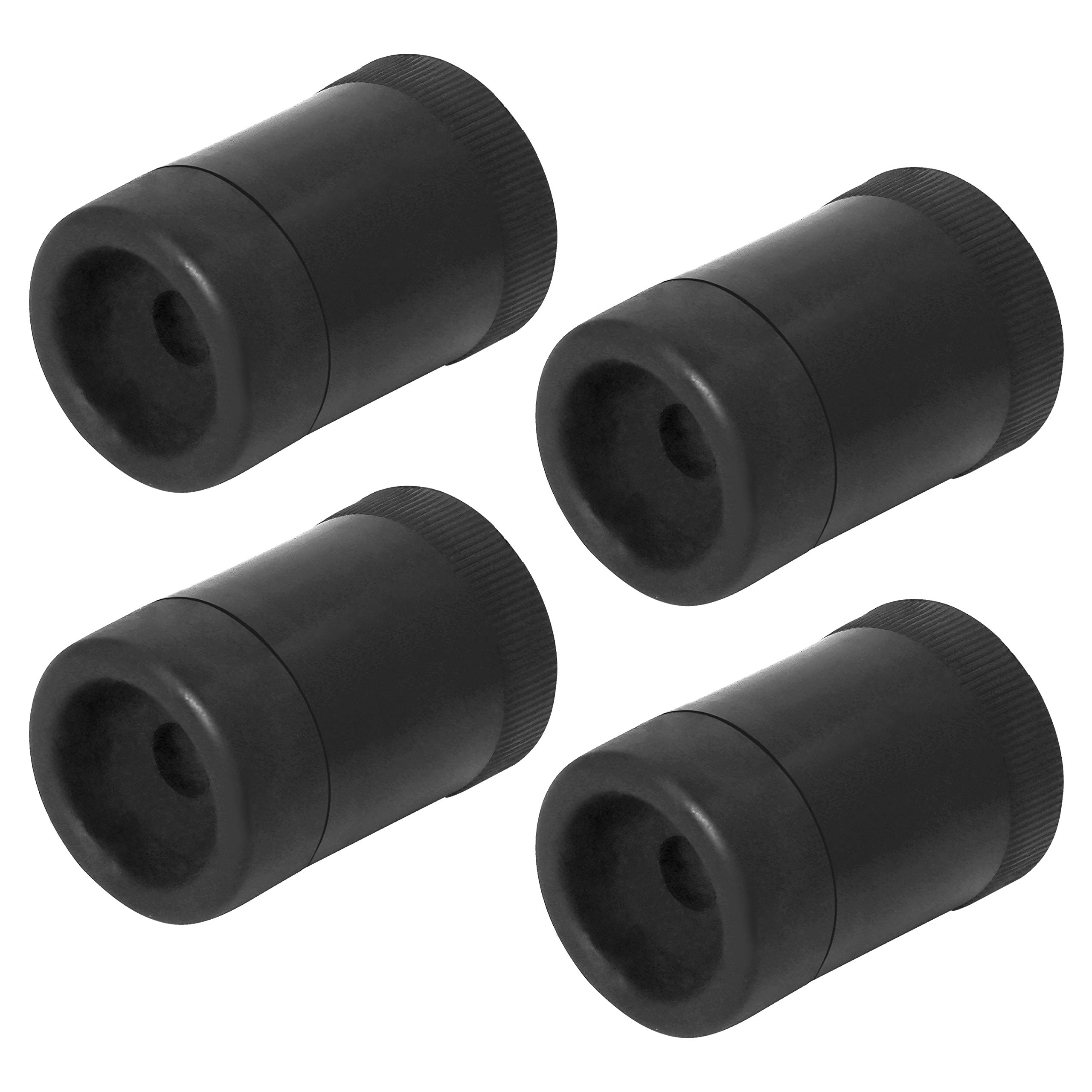 IMPEX PVC Door Silencer Wall Protector for Door Handle - Door Stopper/Door Guard/Door Buffer Wall Protector with PVC Support for Home Metal Door/Wooden Door (Set of 6 Pcs) - Black-image-6