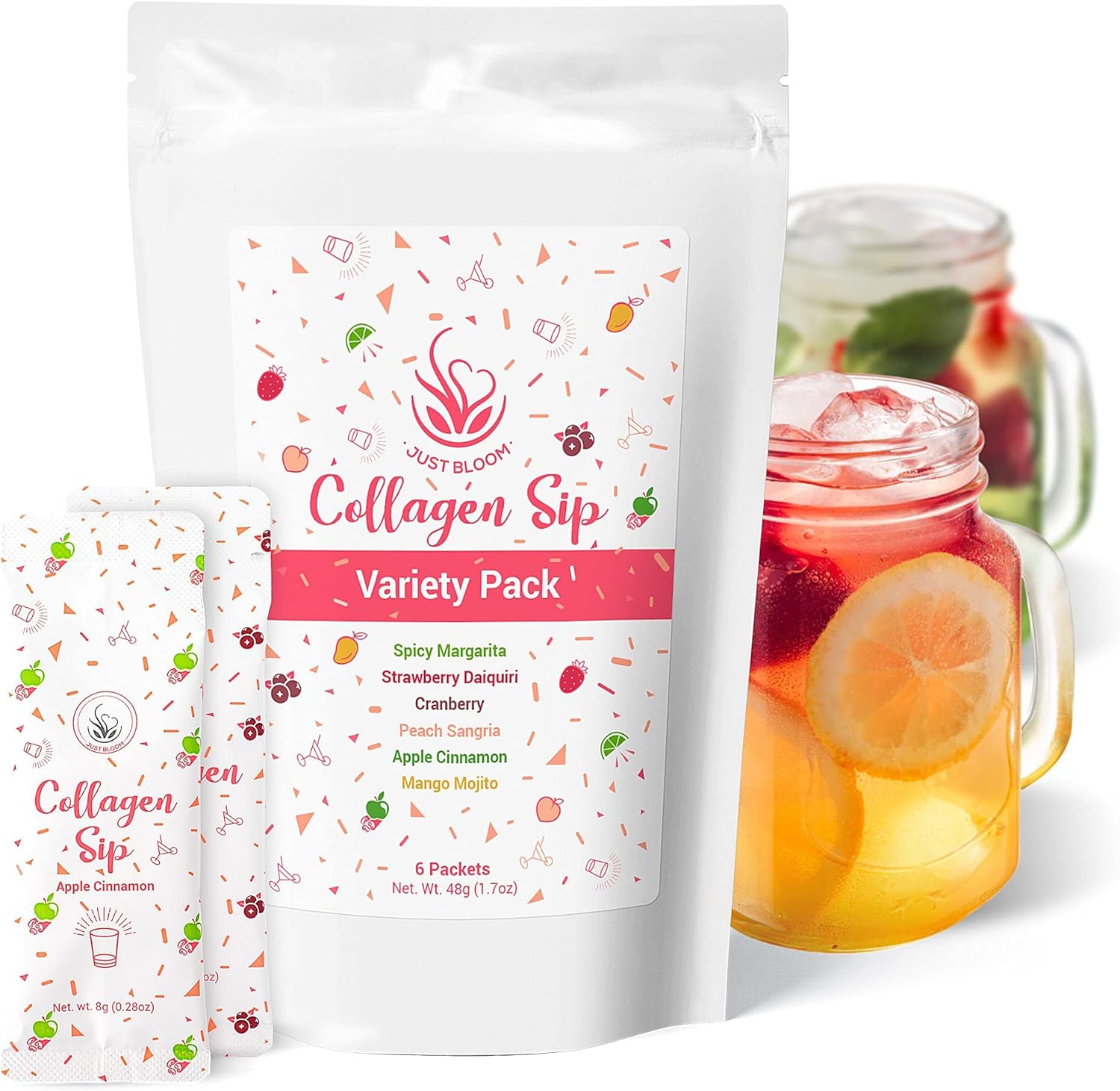 Vida Ready Fruit Flavored Collagen Drink Mix Variety Pack
