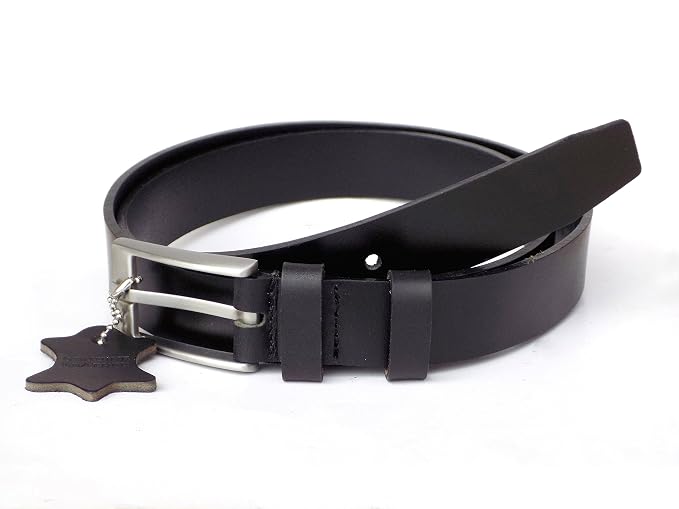 Black Leather Formal Belts 