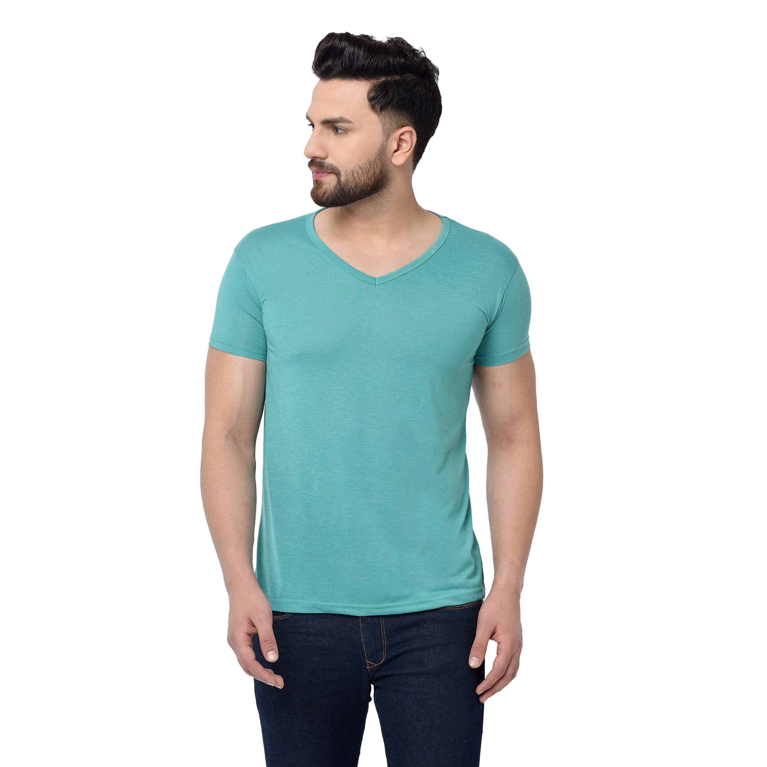 Men Casual V-Neck T-Shirt Pack of One