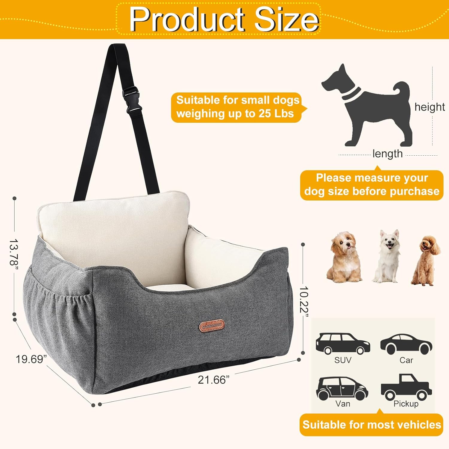 Ultimate Comfort: Review of the Portable Dog Car Seat for Small Dogs
