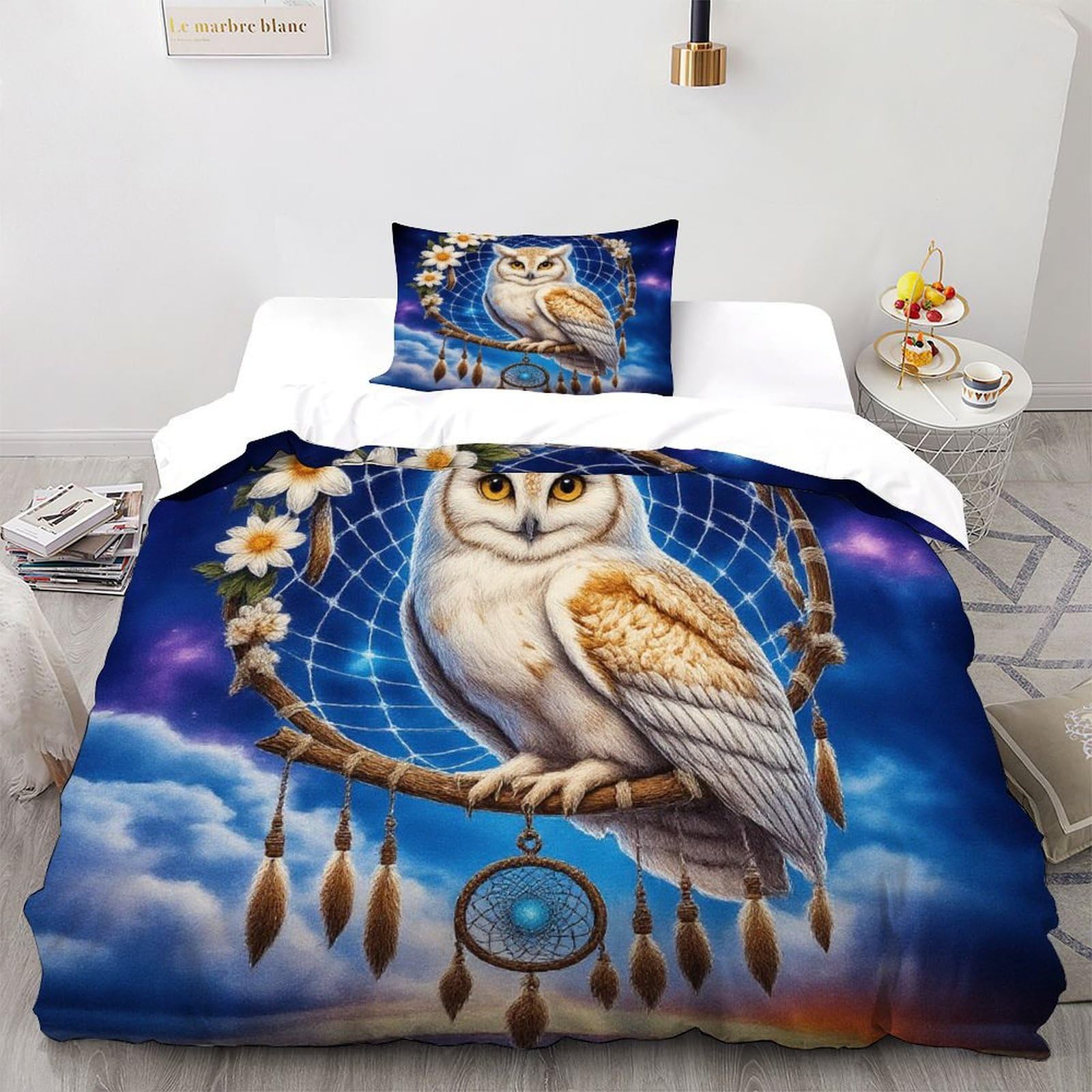 Parure de lit microfibre 135x200cm avec housse de couette starrybird