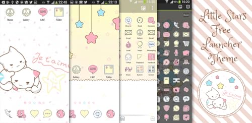 Cute Little Stars Go Launcher Theme