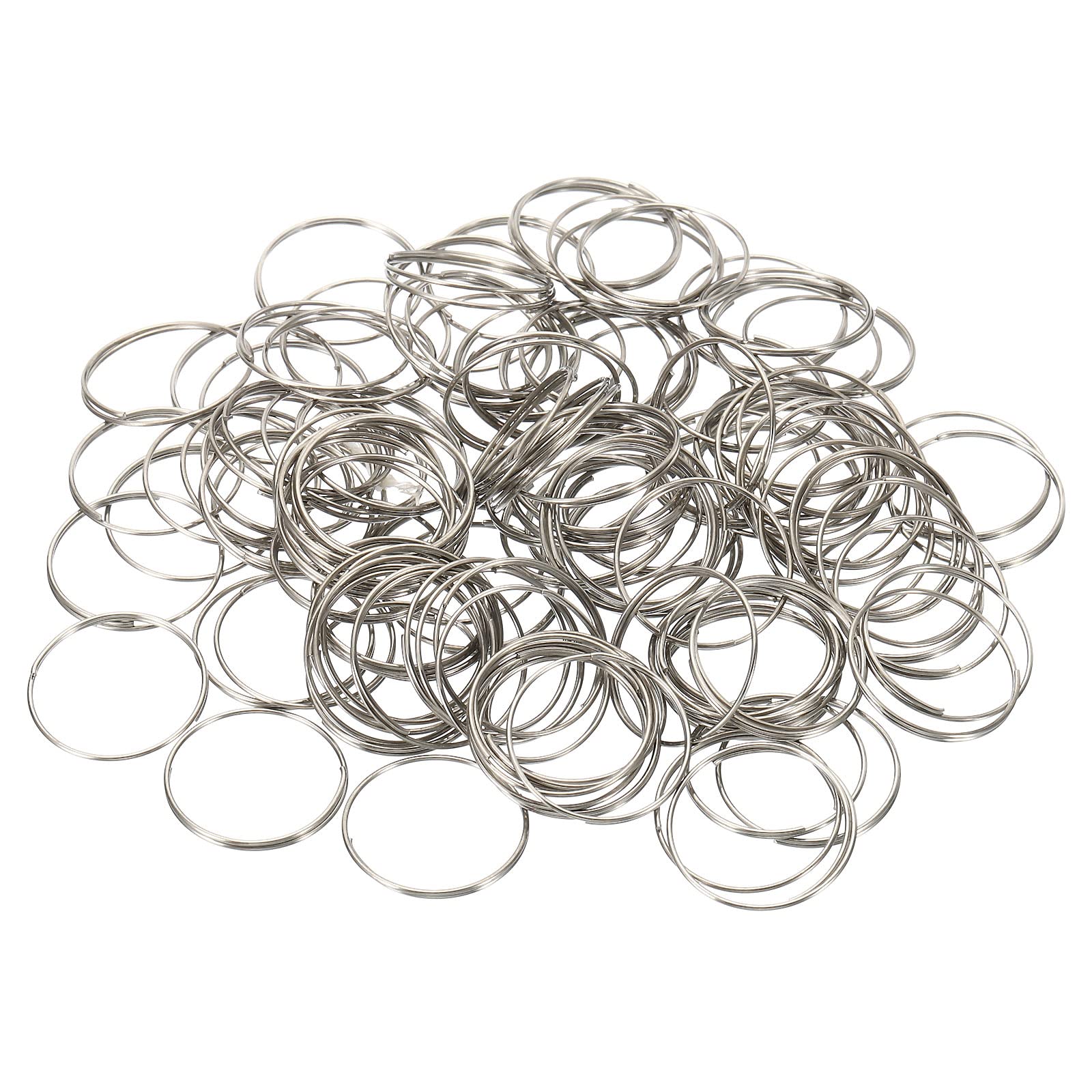 PATIKIL Kronleuchter-Spaltringe – 300 Stück, Edelstahl, 14 Mm Ø – Silber, Für Kristall-Perlen & DIY-Deko