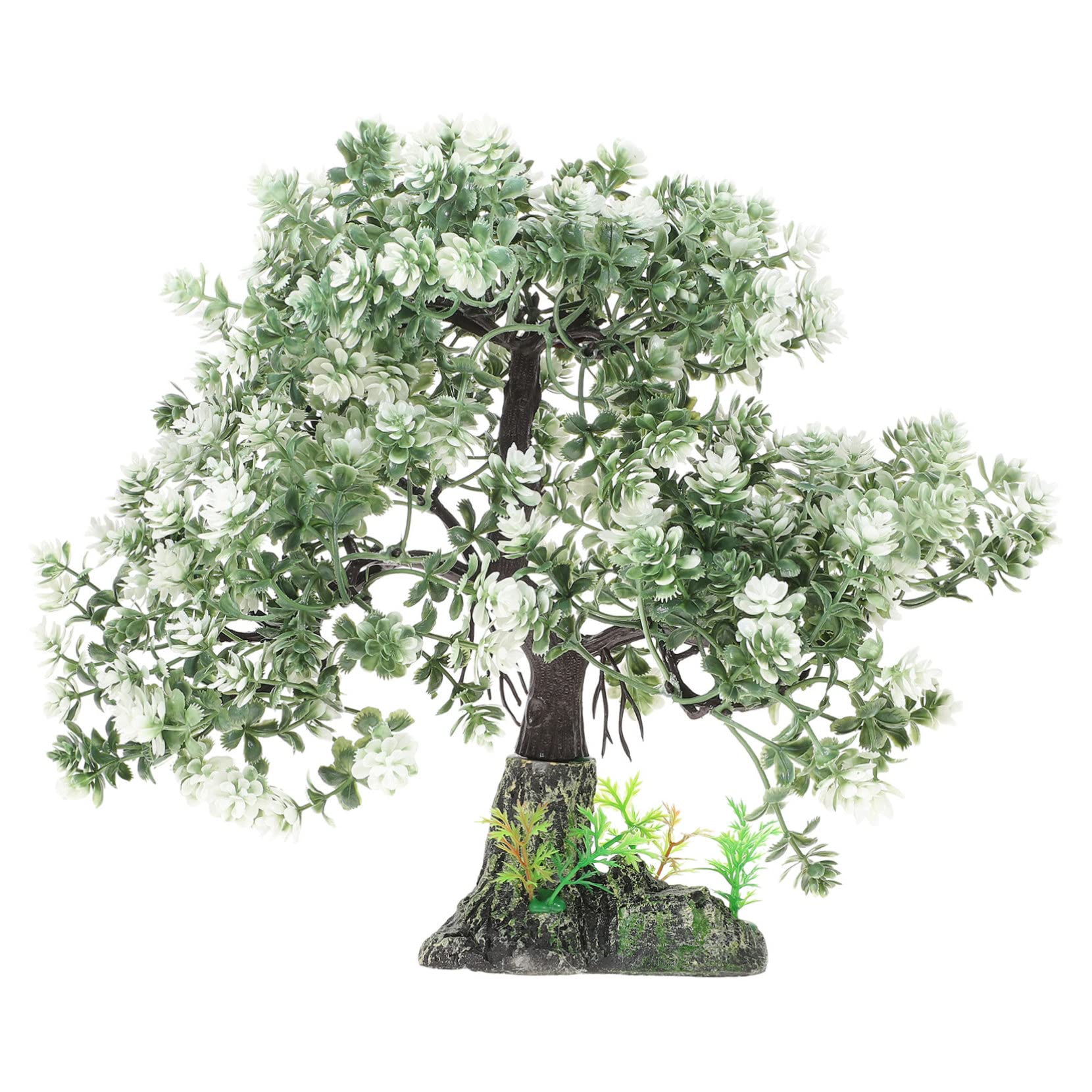 Arbre Artificiel Aquarium Accessoire de Décoration Naturel pour Poisson