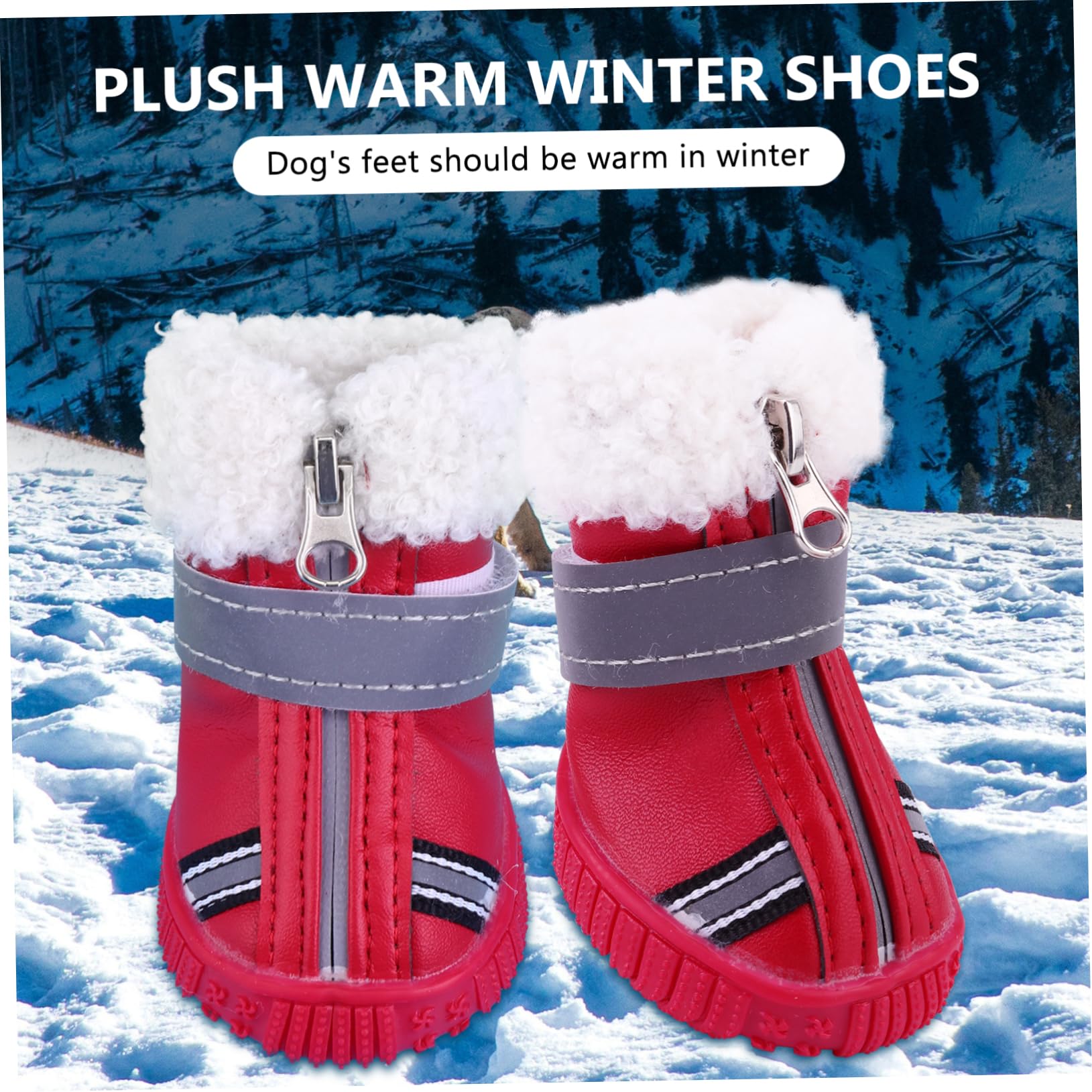 BESPORTBLE 12stücke wasserdichte Hundeschuhe Aus Dicker Für Winter Und Schnee rutschfeste Pfotenschutzschuhe Für Kleine Hunde Und Optimale Pfotenpflege