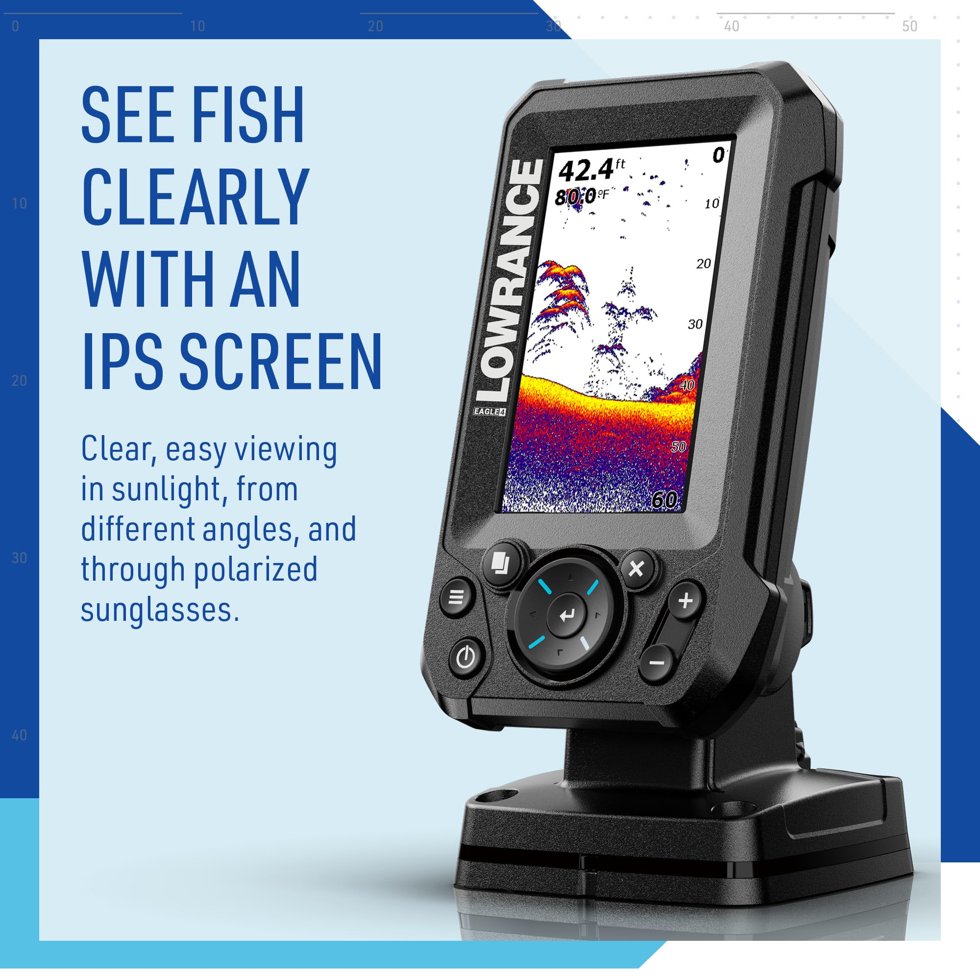 Lowrance Eagle Fish Finder, 4-to-9-inch, Sonar and C-MAP Options - Additional View