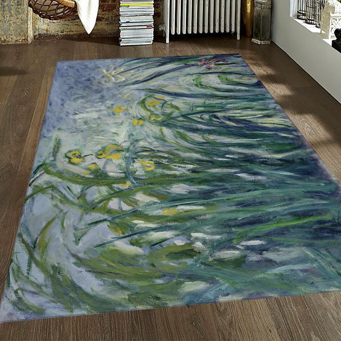 Tapis Claude Monet 180x270 cm lavable pour salon et chambre