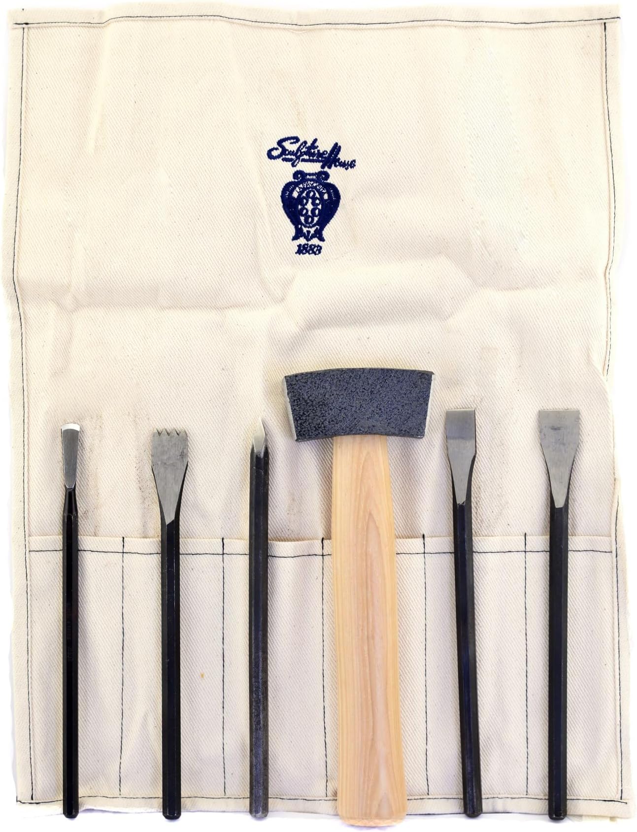 Sculpture House Basic Stone Carving Set Set of 6 Stone Tools
