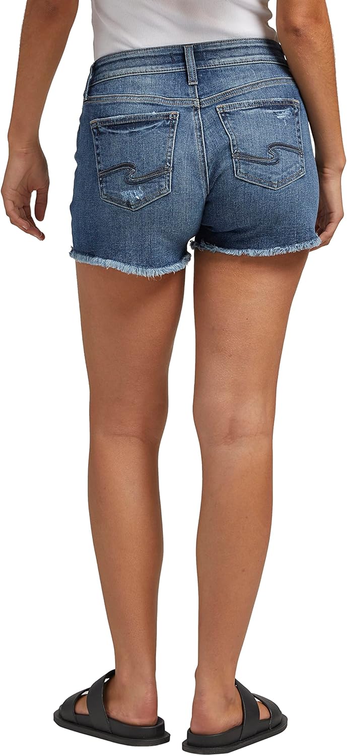 Silver Jeans Co. Women's Suki Mid Rise Short at  Women's Jeans store