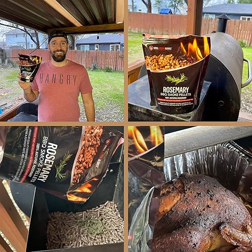 Miniatura 6 de Grill Armor - Pellets de romero 100% naturales para ahumadores, carbón, parrillas de gas, pistola de ahumar, mezclar con otros pellets de madera,