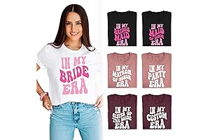 Groovy Bridesmaids Shirts: 'In My Bridesmaid Era' and 'In My Bride Era'...