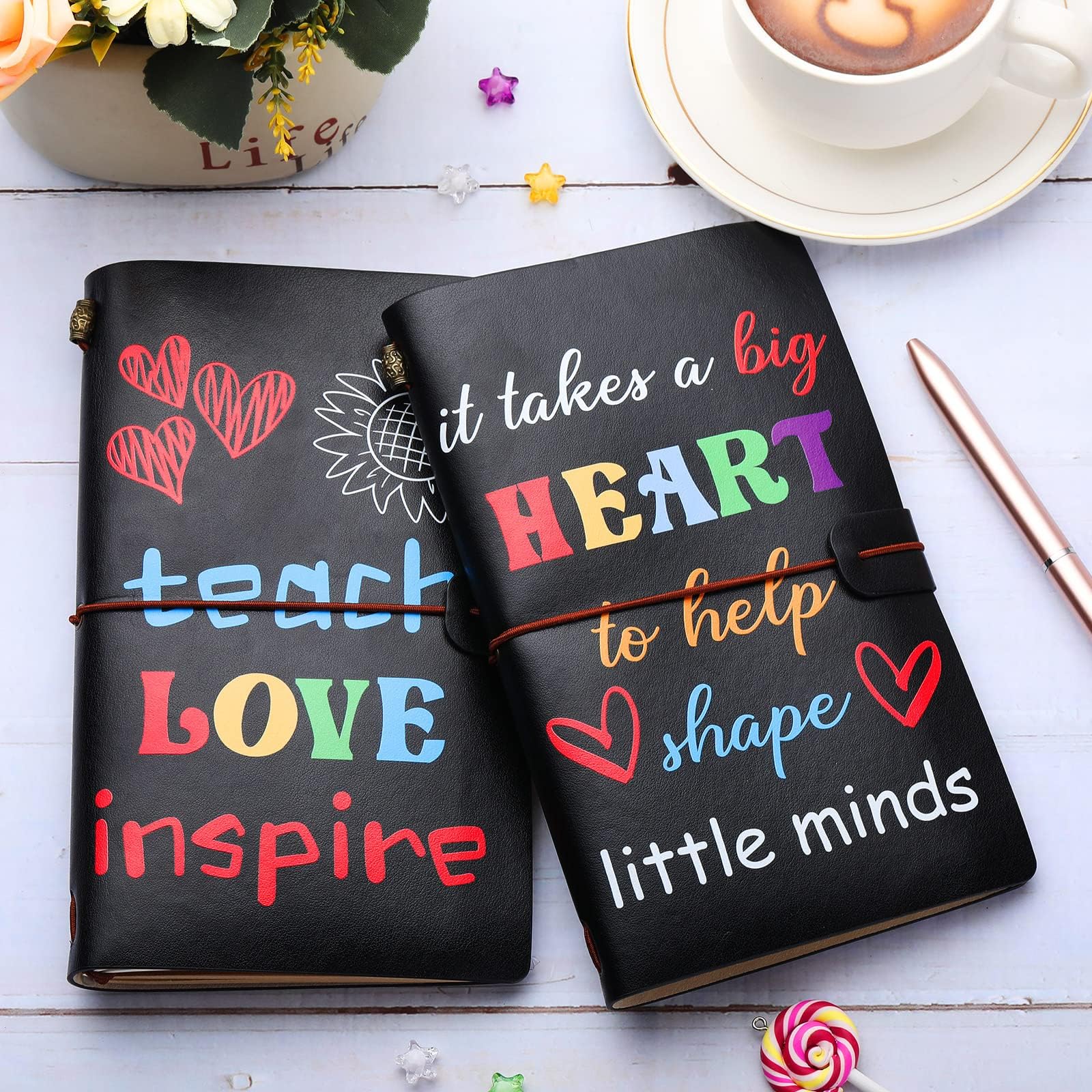 Charfia Teacher Gifts for Women Men Thank You Teacher Gifts Teacher Notebook Appreciation Gifts - Image 3