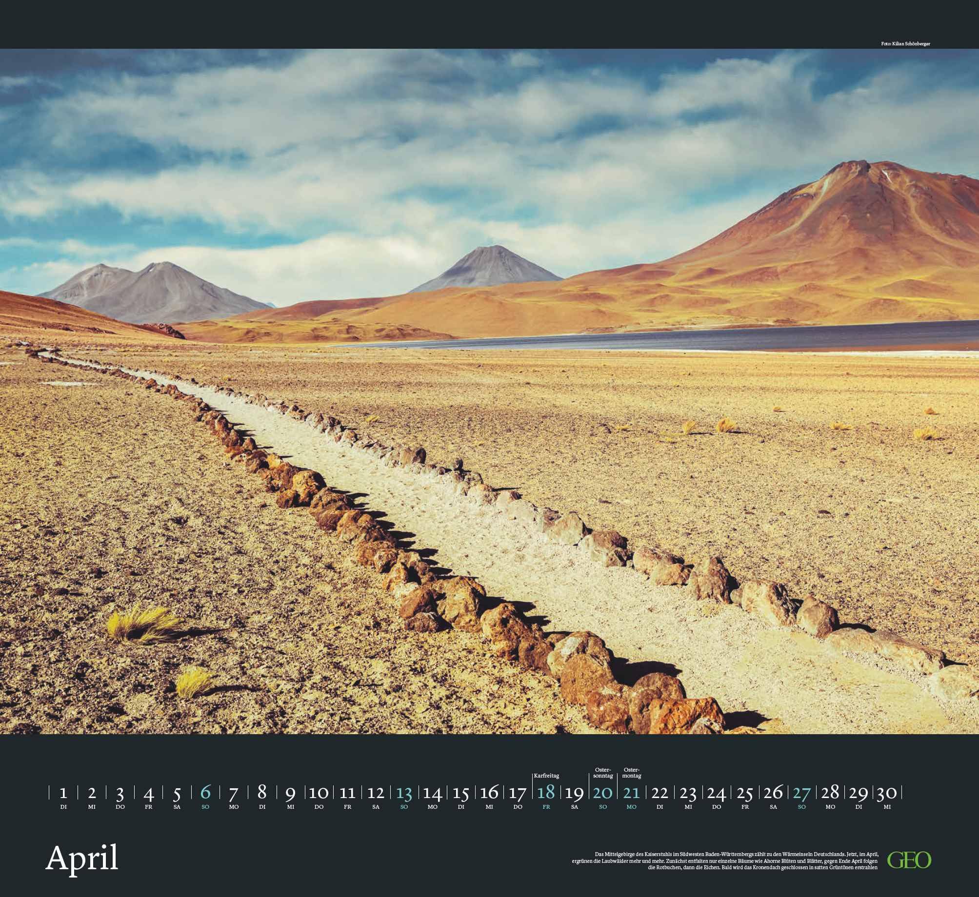 GEO Klassiker: Traumpfade Wandkalender 2025 - Beeindruckender Kalender für Wander- und Naturfreunde, Quadratisches Format 60x55 cm, mit Bildern von Malerischen Wanderwegen