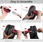 Readaeer Ab Roue à roulettes avec Knee Pad Exercice Abdominal pour l'équipement de fitness à domicile