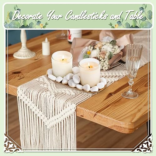 Miniatura 5 de Ausluru Piedras naturales de río pulidas de 5 libras para plantas y jardines, ideal para peceras, jarrones, suculentas, manualidades, decoración del