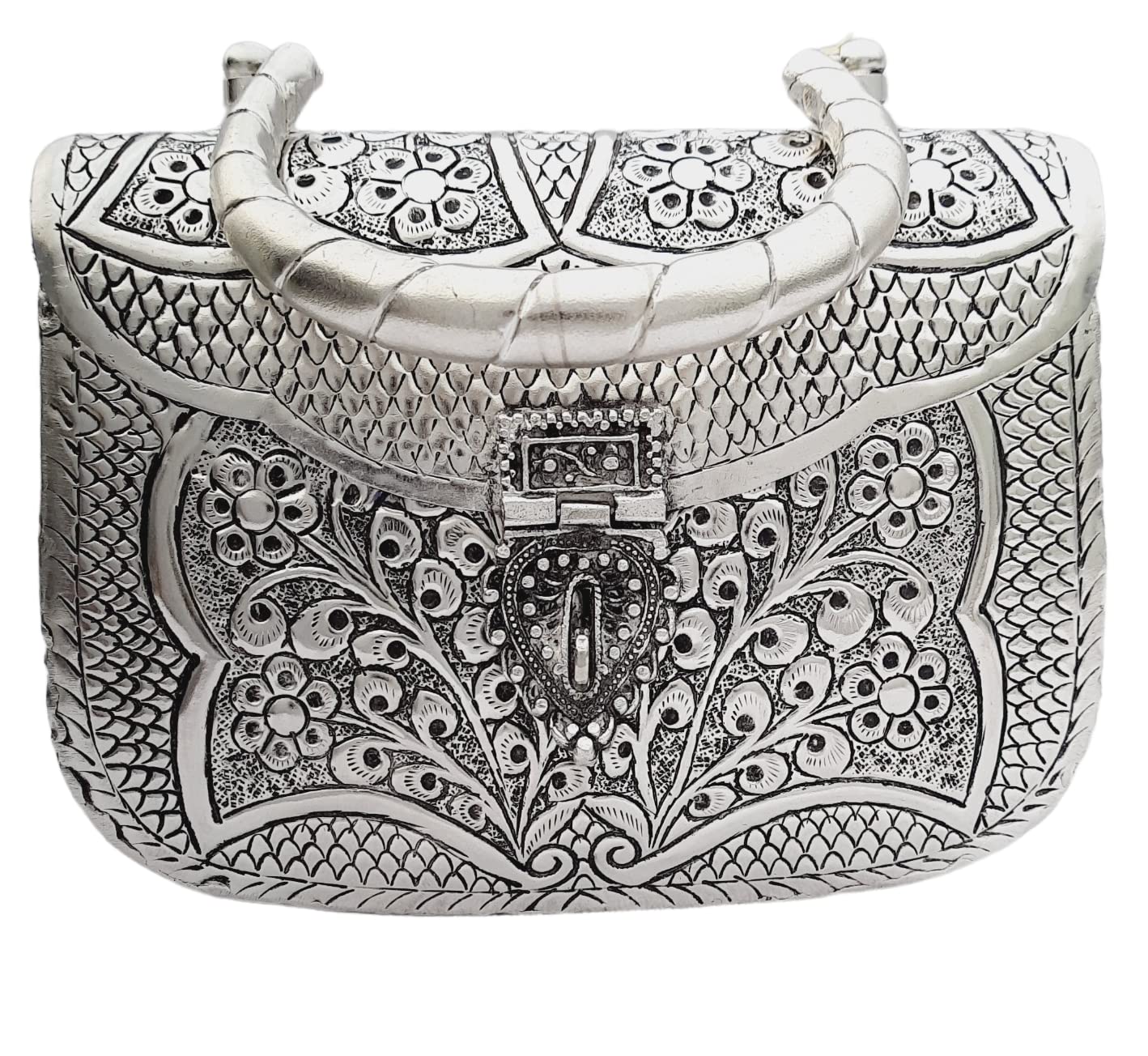 Trend Overseas Womens Antique Handmade Silver Handle metal Clutch (B0BSNYR321) Amazon Price History, Amazon Price Tracker