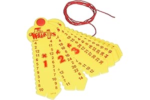 Multiplication Wrap-Up Keys - Straw Yellow/Yellow | Learning Wrap-ups