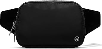Pander Belt Bag Large 2L, Nylon Fanny Pack Purse for Women and Men with Adjustable Strap