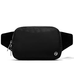 Pander Belt Bag Large 2L Nylon Fanny Pack Purse for Women and Men with Adjustable Strap