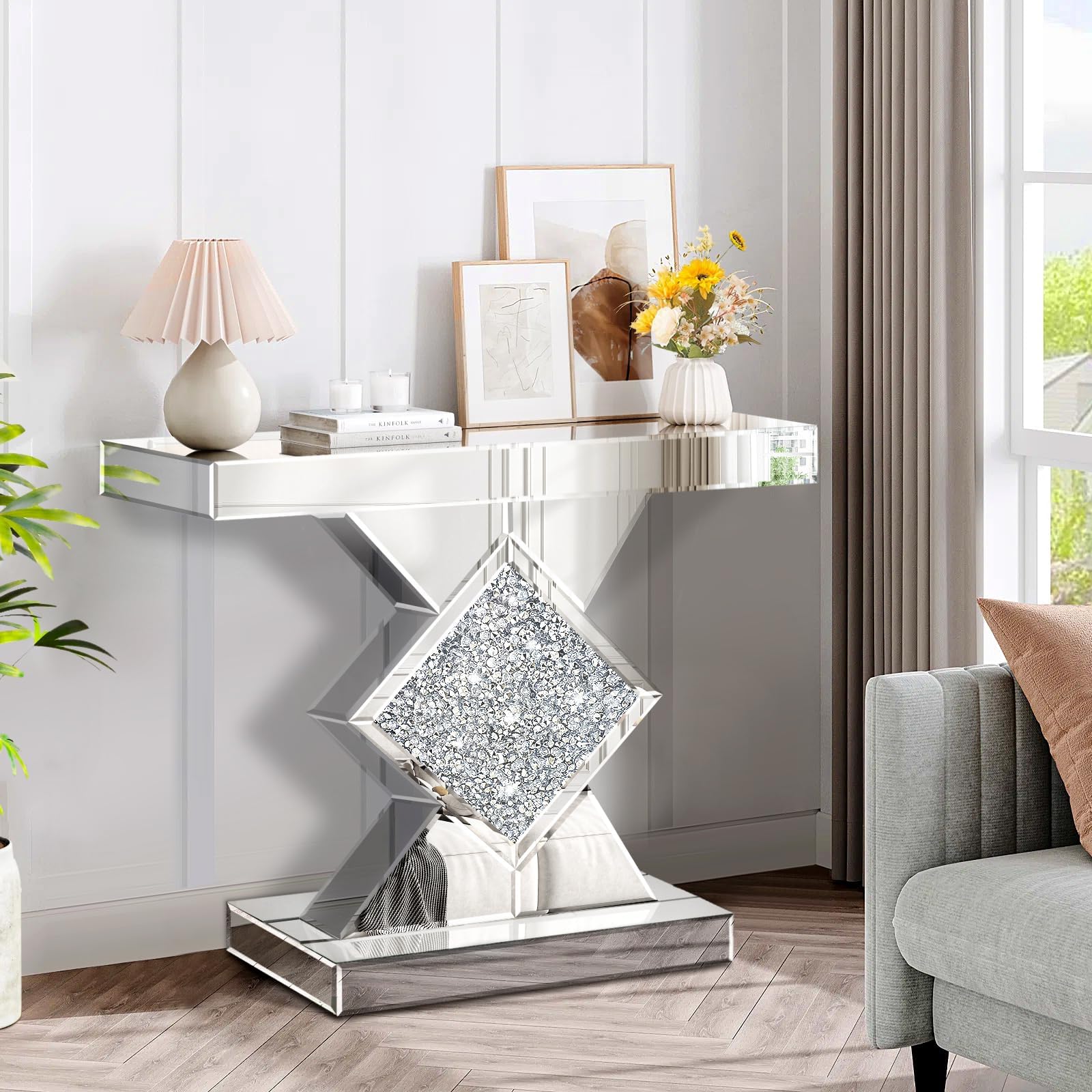 Amazon.com: Tribesigns Mirrored Console Table, 46