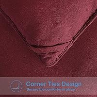 Vista 6 de EASELAND Edredón alternativo de plumón tamaño completo, relleno de edredón acolchado para todas las estaciones, suave y ligero con pestañas