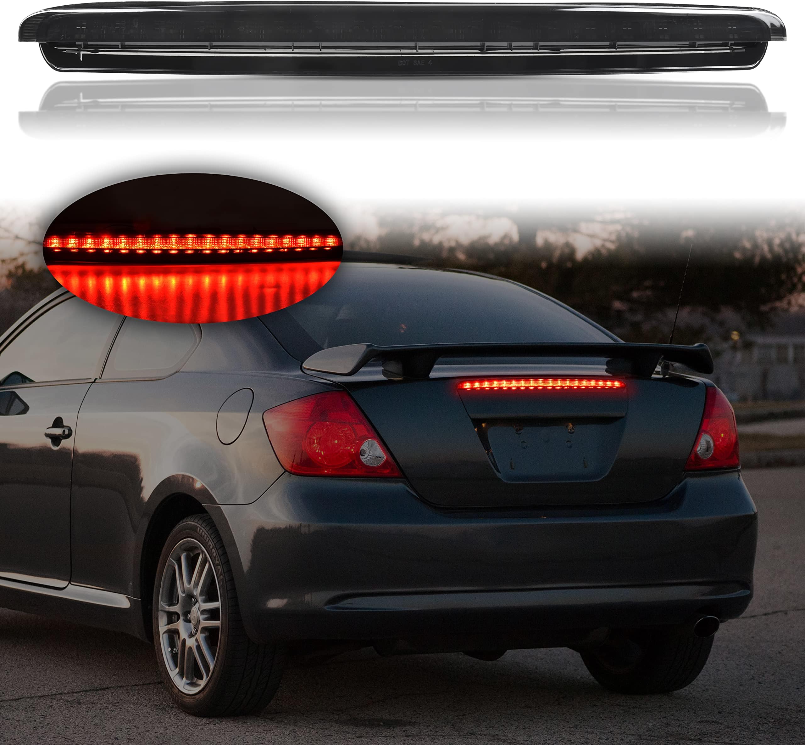 KEWISAUTO LED 3rd Third Tail Brake Light for Scion tC 0510