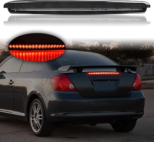KEWISAUTO Tercera luz de freno LED para Scion tC 05-10, lente ahumada trasera central de montaje alto, luz de freno para Scion tC 2005-2010,