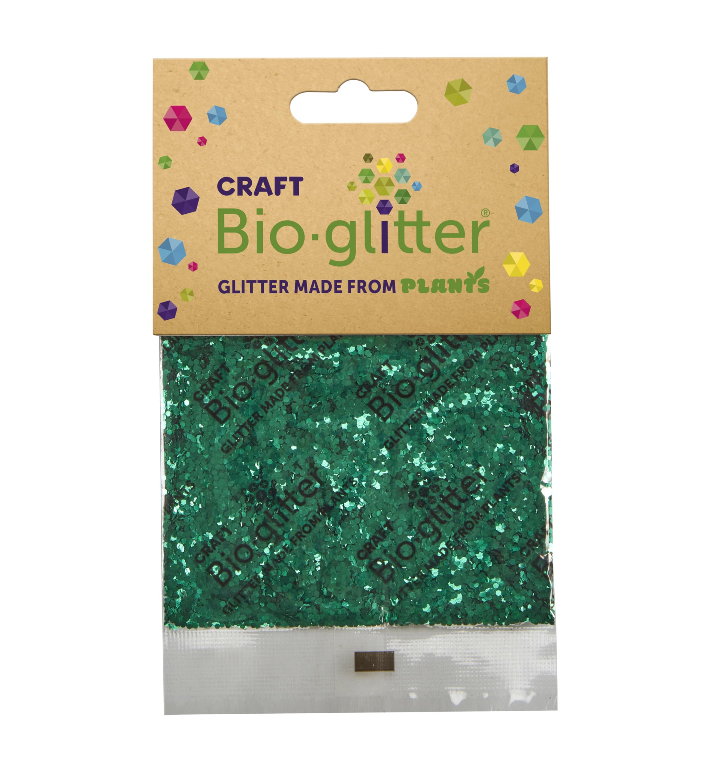 Craft Biodegradable Glitter, Chunky Glitter, Arts and Crafts for Kids, Card Making, Decorations, Candle Making, Eco-Friendly, Cruelty Free - Green - 20g x 10