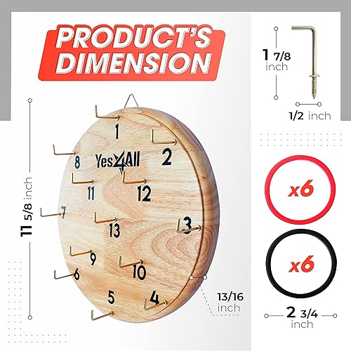 Miniatura 9 de Yes4All Juego de pared de lanzamiento de anillosjuego de interior y exterior para adultos, campamento, fiesta