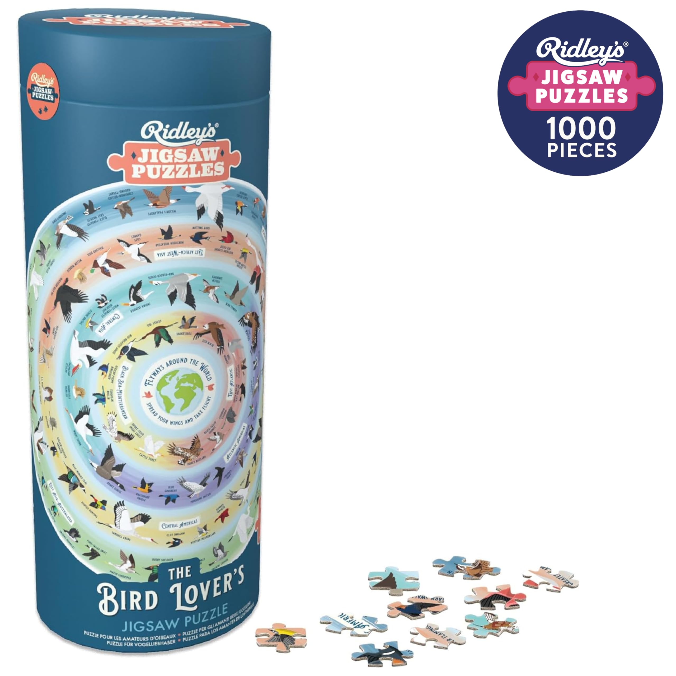 Amazon.com: Ridley's Bird Lover's 1000-piece Round Jigsaw Puzzle