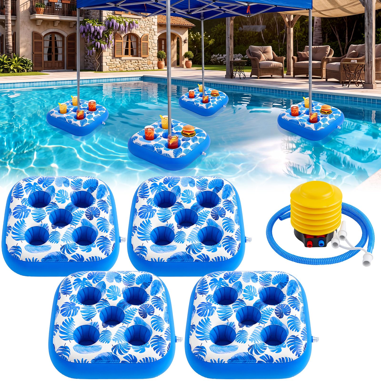 Photo 1 of JolliLudo Pool Canopy Float Kit - Blue