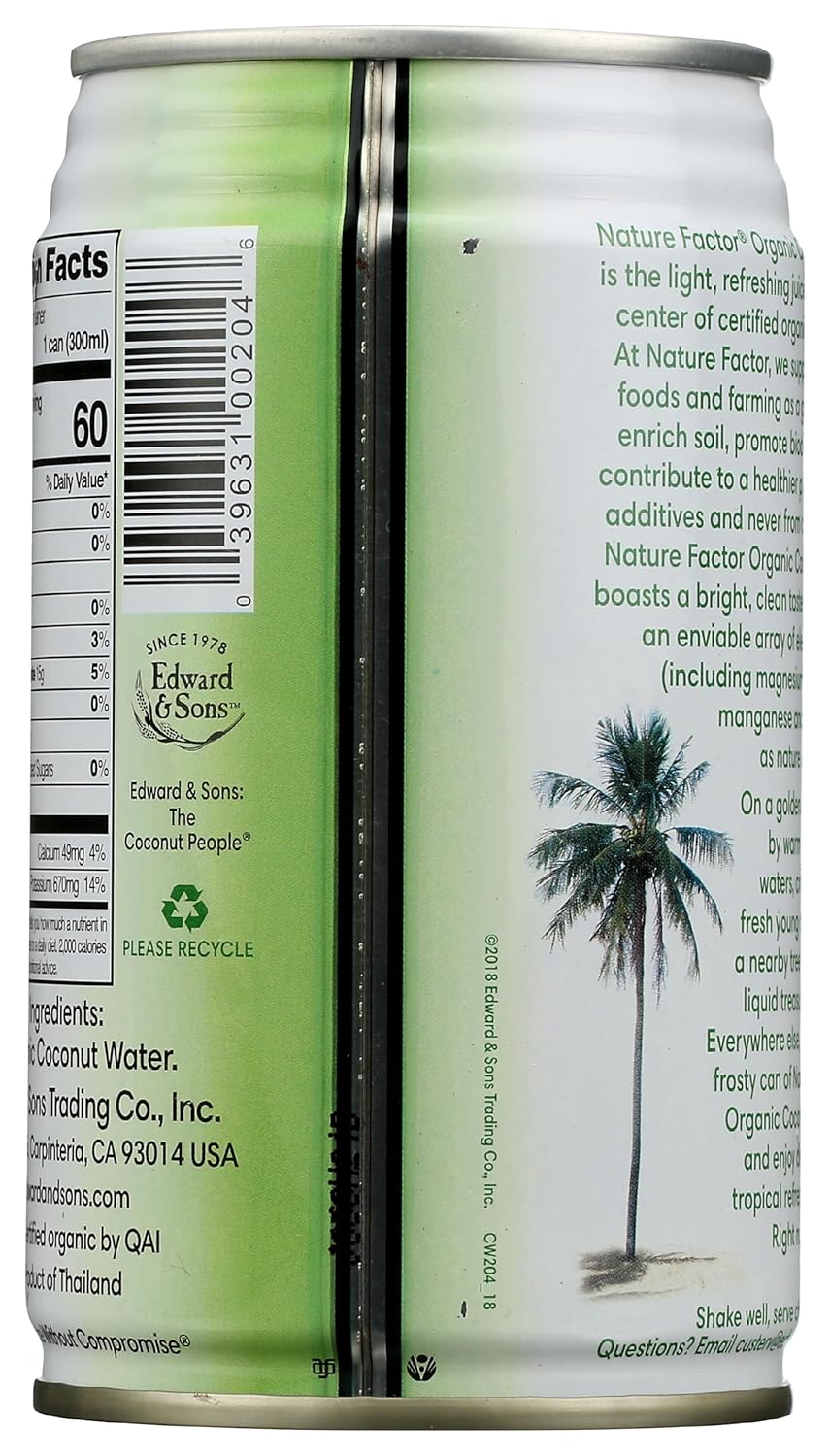 Nature Factor, Coconut Water Young Organic, 10 Fl Oz