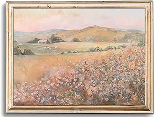 uniro Vintage Wall Art Prints Wildflower Farmhouse Wall Decor, Vintage L...